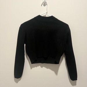 L.A. Hearts Cropped Mock Neck Sweater